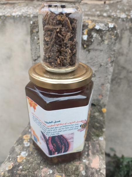 العكبر الخام +عسل الخروب الفاخر